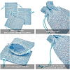 Burlap Packing Pouches Drawstring Bags ABAG-BC0001-13-3