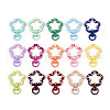 Spray Painted Alloy Swivel Snap Hook Clasps PALLOY-T090-75-1