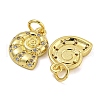 Rack Plating Brass Micro Pave Cubic Zirconia Pendants X-KK-I718-27G-01-2