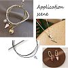 Triangle Gemstone Pendants G-FH0001-02-5
