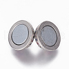 Brass Micro Pave Cubic Zirconia Magnetic Clasps with Loops ZIRC-L082-E-02-P-2