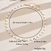 Bohemian Style Natural Shell & Brass & Glass Seed Beaded Hamsa Hand Necklace for Women Vacation Party PS4119-3-2