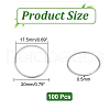 Unicraftale 304 Stainless Steel Linking Rings STAS-UN0008-07P-4