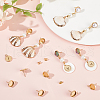 Beebeecraft 50Pcs Flat Round 304 Stainless Steel Stud Earrings Findings STAS-BBC0005-85C-4