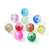 200Pcs 10 Colors Baking Painted Crackle Glass Bead Strands CCG-YW0001-17-2