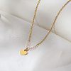 Simple Stainless Steel Heart Pendant Necklaces for Women's Daily Wear SC0258-2-6