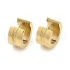304 Stainless Steel Huggie Hoop Earrings for Women EJEW-C096-39G-2