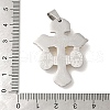 Ion Plating(IP) 304 Stainless Steel Pendants STAS-C103-02GP-3