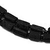 Natural Black Tourmaline Beads Strands G-F715-111-4