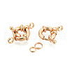 Brass Spring Ring Clasps KK-G528-03G-2