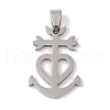 Non-Tarnish 201 Stainless Steel Pendants STAS-A094-10P-1