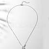 Elegant 925 Sterling Silver Pave Clear Cubic Zirconia Butterfly Pendant Necklaces for Women's Vacation TG1092-3