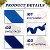 Yilisi 37.5 Yards 3 Colors Christmas Single Face Velvet Ribbon OCOR-YS0001-09-3