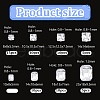 AHADERMAKER 80Pcs 8 Style Rectangle Octagon & Square Sew on Rhinestone RGLA-GA0001-10-2