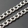 304 Stainless Steel Curb Chain Necklaces NJEW-JN03555-4