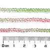 Transparent Painted Glass Beads Strands X1-DGLA-A034-T1mm-A18-3