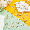 Unicraftale 48Pcs 2 Colors Alloy Rhinestone Links/Connectors FIND-UN0016-40-2