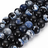 Natural Fire Crackle Agate Beads Strands G-N326-14C-02-1