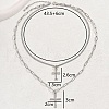 Vintage Iron Gothic Cross Pendant Double Layered Necklaces NG0204-5