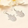 304 Stainless Steel Dangle Earrings EJEW-R015-01P-03-2