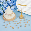 FIBLOOM 150Pcs Rack Plating Iron Heart Charms IFIN-FI0001-01-6