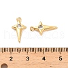 Brass Micro Pave Cubic Zirconia Pendants KK-D300-01G-3