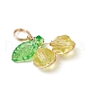Cherry Glass Pendants PALLOY-JF03470-02-3
