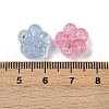 Transparent Crackle Acrylic Beads OACR-B031-21-4
