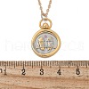 Brass Twelve Constellations Tarot Pendant Necklaces NJEW-Q006-01E-G-3