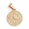 304 Stainless Steel Pendants STAS-E486-11G-1