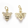 Brass Micro Pave Cubic Zirconia Charms ZIRC-R109-012G-NF-1