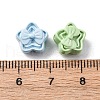 9 Colors Spray Painted Alloy Beads PALLOY-V002-18-3