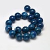 Dyed Round Natural Agate Bead Strands G-M283-20-20mm-2