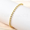 Brass Round Beads Slider Bracelets for Women BJEW-D317-13D-G-3