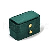 Mini Rectangle Velvet Ring Storage Boxes with Snap Buttons CON-Z009-02-2