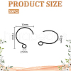 Unicraftale Ion Plating(IP) 304 Stainless Steel Earring Hooks STAS-UN0058-96EB-5