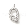 304 Stainless Steel Micro Pave Cubic Zirconia Pendants STAS-H228-06P-Q-1