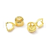 Rack Plating Brass Pave Cubic Zirconia Ice Pick Pinch Bails KK-D100-06G-2