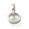 Brass Micro Pave Clear Cubic Zirconia Beads KK-V008-14B-P-1