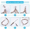 Tarnish Resistant 304 Stainless Steel Cord Ends STAS-H153-08P-4