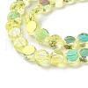 Transparent Electroplate Glass Beads Strands GLAA-Q099-D01-07-3