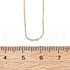 1MM 304 Stainless Steel Cable Chain Necklaces NJEW-T016-15G-5