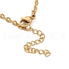Ion Plating(IP) 304 Stainless Steel Tortoise Link Anklet with Ball Charms for Women AJEW-G049-04G-3