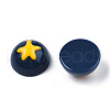 Opaque Resin Enamel Cabochons CRES-N031-017-1