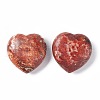 Mother's Day Gifts Natural Leopard Skin Jasper Heart Love Stone G-B030-03-2