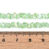 Electroplate Transparent Glass Beads Strands GLAA-N021-4mm-06-4