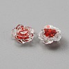 Camellia Transparent Resin Cabochons MRMJ-WH0075-57B-1