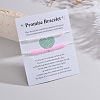 2Pcs Luminous & Frosted Resin Rondelle Seed Beaded Braided Bead Bracelets WG9F4E8-05-1