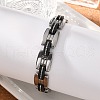 Great Valentines Day Gifts for Boyfriend 304 Stainless Steel Silicone Bracelets BJEW-I129-B-2