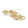Alloy Rhinestone Brooch for Clothes Backpack JEWB-Q030-27G-3
